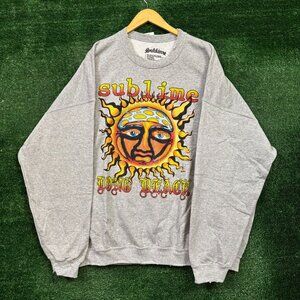 Sublime 40oz to Freedom Rock Band Oversized Crewneck Sweater Size L/XL